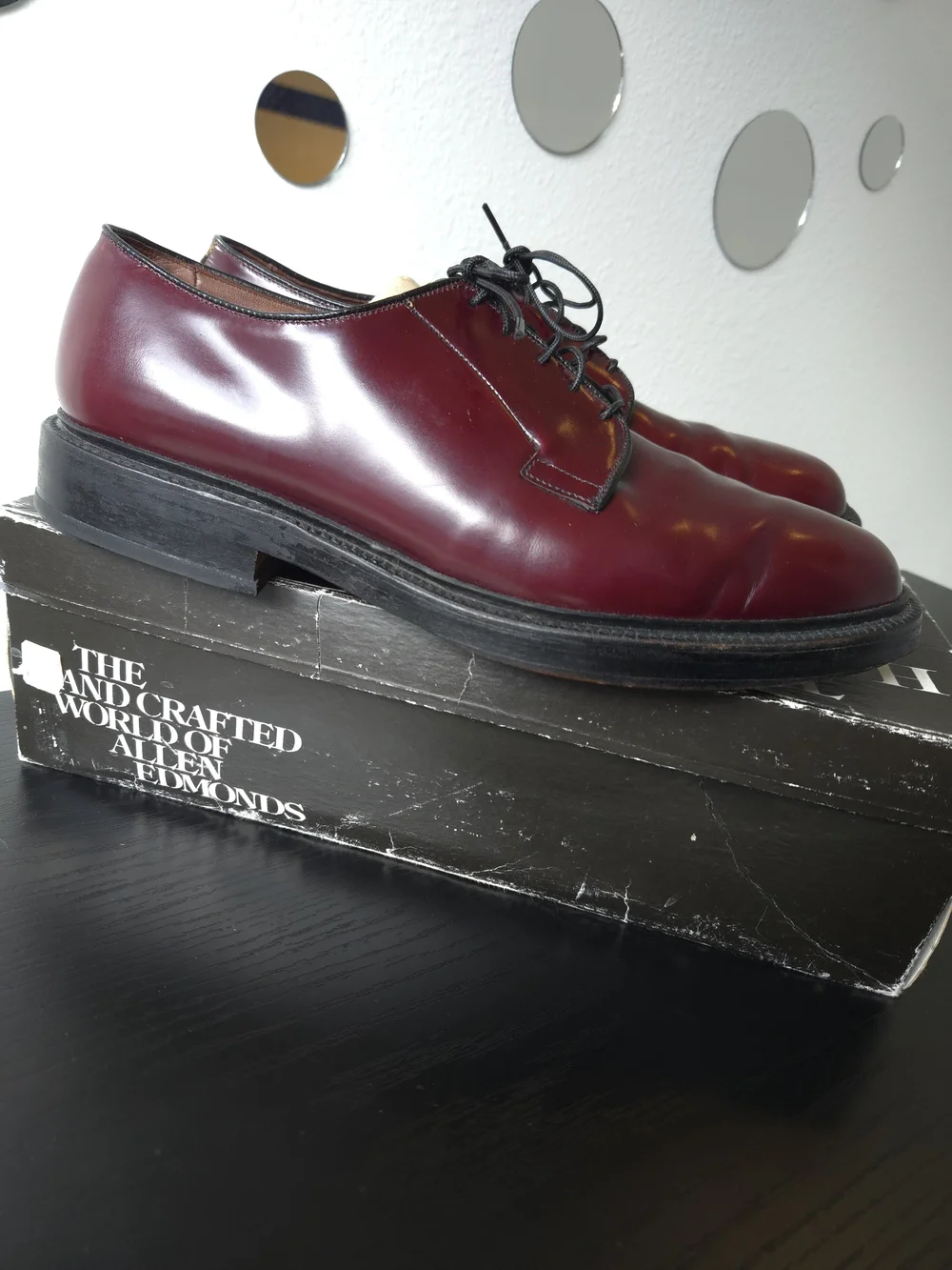 Allen Edmonds polished burgundy